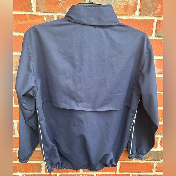 Graphite Sport Mens Half Zip Small Pullover Windbreaker with Hooded Collar A-3 - Picture 3 of 5